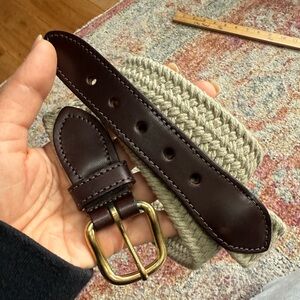 Woolwich Brown and tan belt for casual and outdoor occasions .Size XL